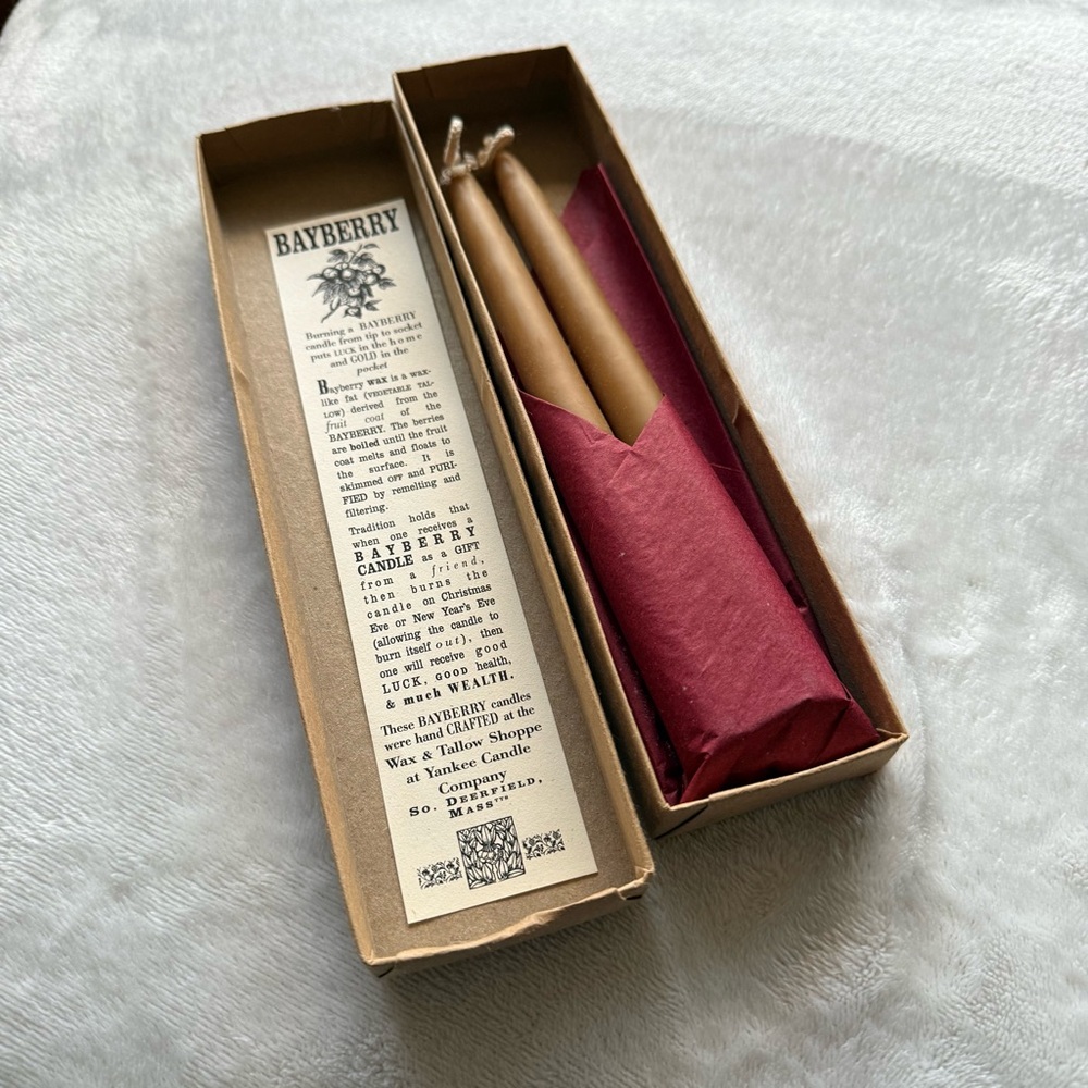 Bayberry Taper Candles in Gift Box
